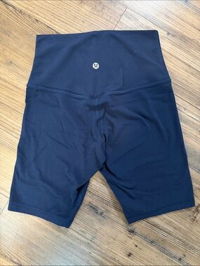 lululemon athletica Navy Workout Leggings with Reflective Logo